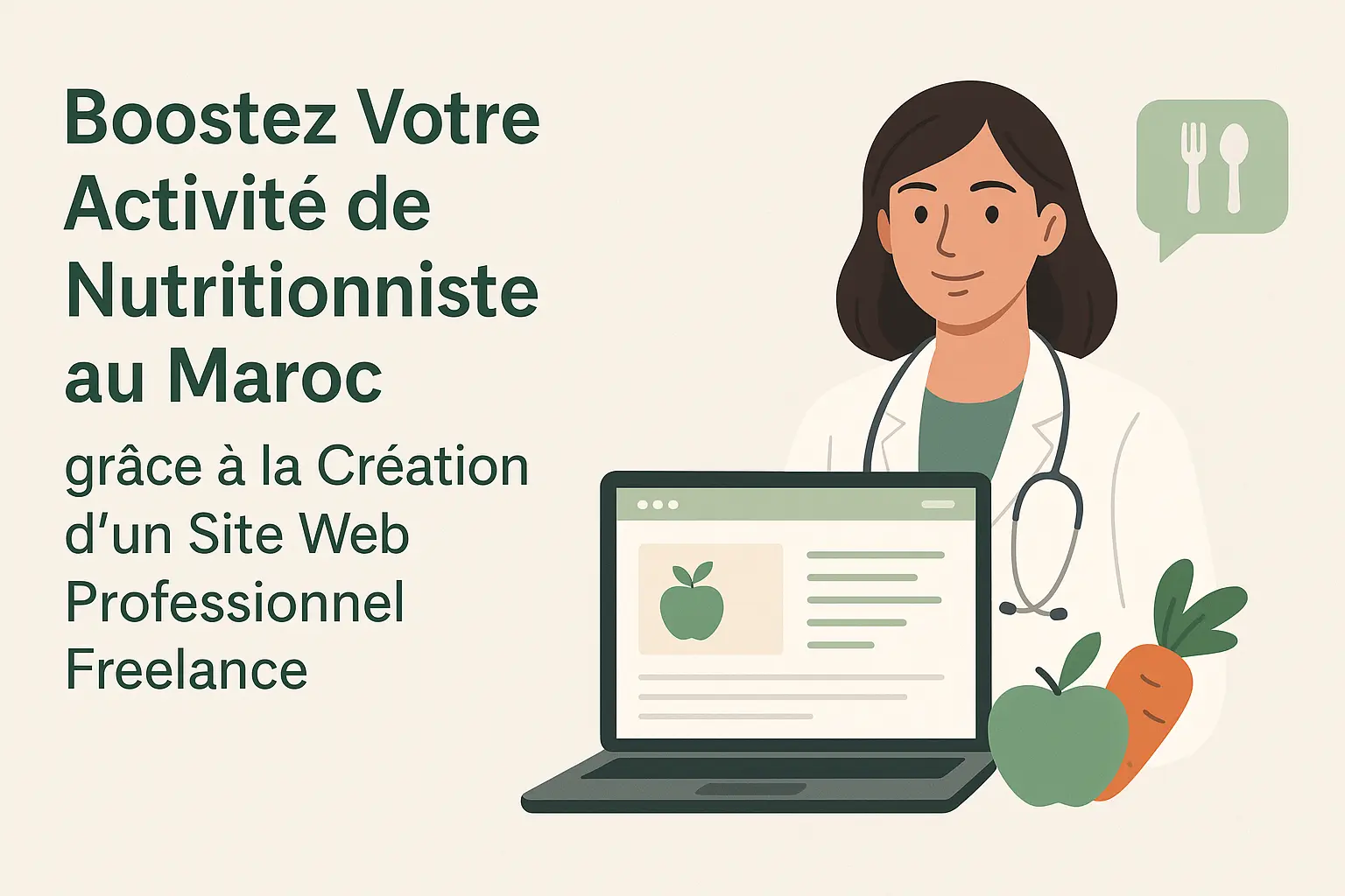 Pourquoi la Création de Site Web Freelance pour les Nutritionnistes à Kénitra est Essentielle pour Développer Votre Activité